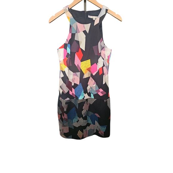 Trina Turk Aptos Dress sz 8 geometric multi color sleeveless dress - Picture 2 of 8